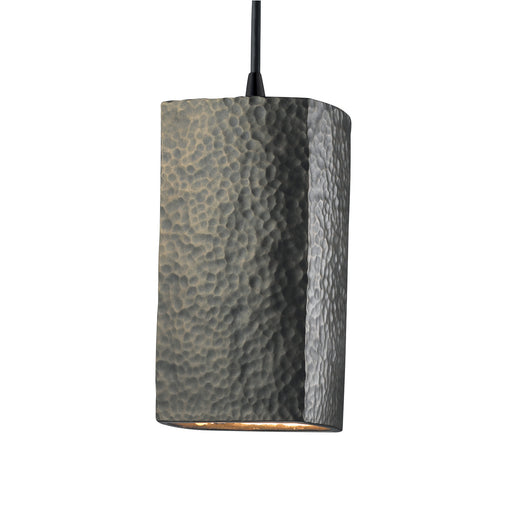 Radiance One Light Pendant Hammered Brass