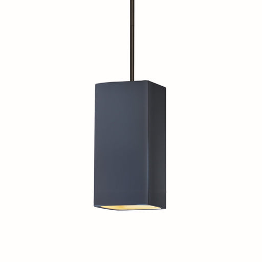 Radiance One Light Pendant Midnight Sky with Matte White