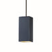 Justice Designs - CER-6210-MDMT-MBLK-RIGID - One Light Pendant - Radiance - Midnight Sky with Matte White