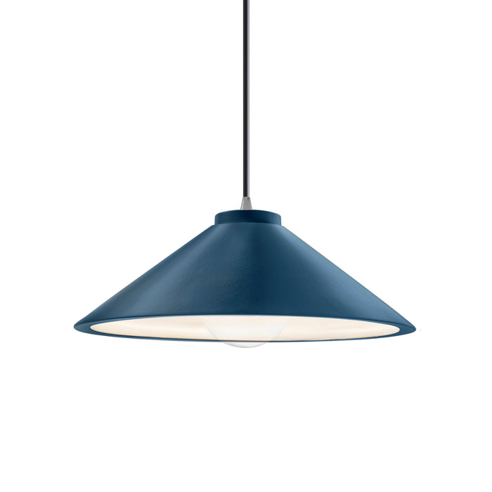 Justice Designs - CER-6240-MID-NCKL-BKCD - One Light Pendant - Radiance - Midnight Sky