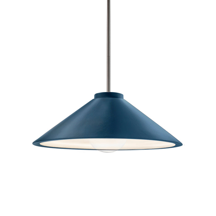 Justice Designs - CER-6240-MID-NCKL-RIGID - One Light Pendant - Radiance - Midnight Sky