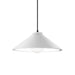 Justice Designs - CER-6240-WHT-MBLK-BKCD - One Light Pendant - Radiance - Gloss White