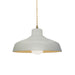 Justice Designs - CER-6260-MTGD-ABRS-BEIG-TWST - One Light Pendant - Radiance - Matte White w/ Champagne Gold