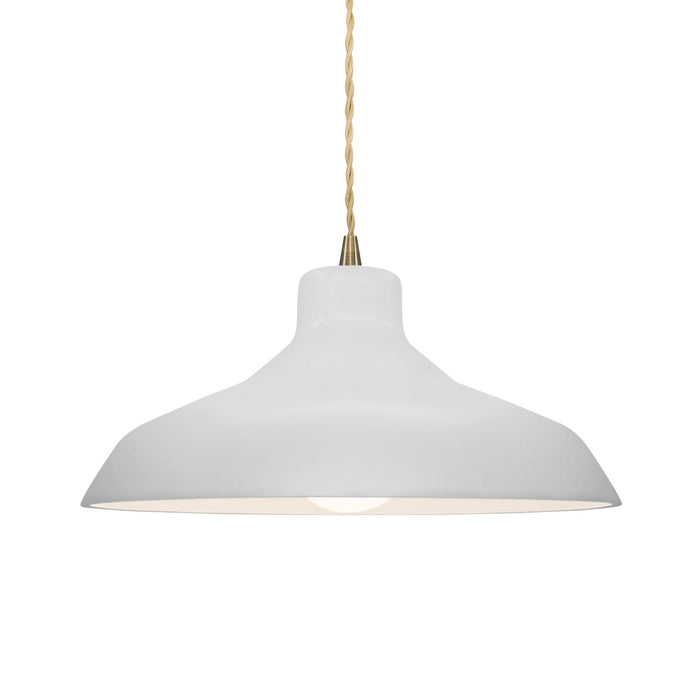 Justice Designs - CER-6263-BIS-ABRS-BEIG-TWST - One Light Pendant - Radiance - Bisque