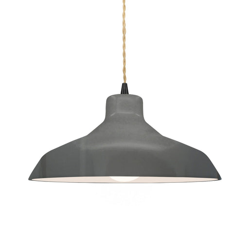 Radiance One Light Pendant Gloss Grey