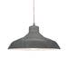 Justice Designs - CER-6263-GRY-NCKL-BEIG-TWST - One Light Pendant - Radiance - Gloss Grey