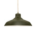 Justice Designs - CER-6263-MGRN-ABRS-BEIG-TWST - One Light Pendant - Radiance - Matte Green