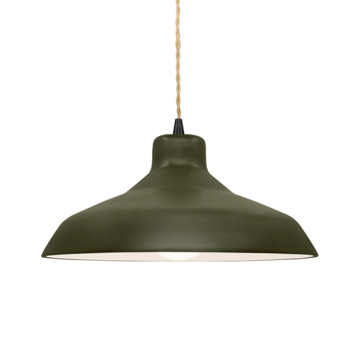 Radiance One Light Pendant Matte Green