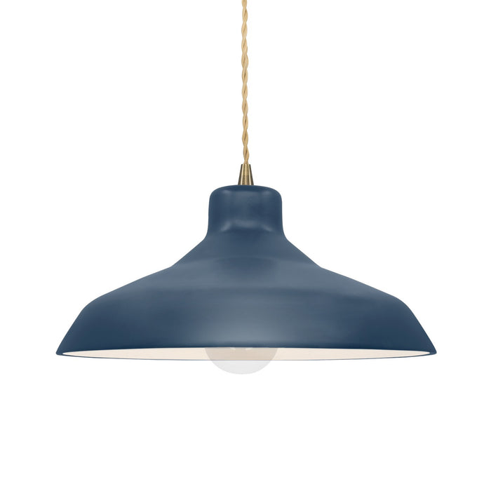 Justice Designs - CER-6263-MID-ABRS-BEIG-TWST - One Light Pendant - Radiance - Midnight Sky