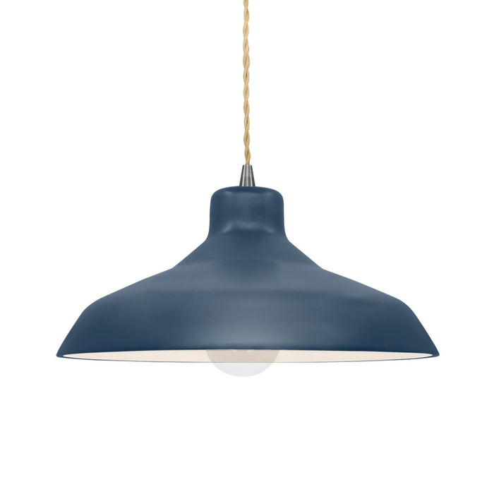 Justice Designs - CER-6263-MID-NCKL-BEIG-TWST - One Light Pendant - Radiance - Midnight Sky