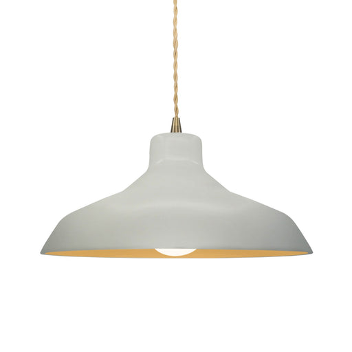 Radiance One Light Pendant Matte White w/ Champagne Gold