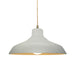 Justice Designs - CER-6263-MTGD-ABRS-BEIG-TWST - One Light Pendant - Radiance - Matte White w/ Champagne Gold
