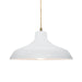 Justice Designs - CER-6263-WHT-ABRS-BEIG-TWST - One Light Pendant - Radiance - Gloss White