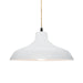 Justice Designs - CER-6263-WTWT-MBLK-BEIG-TWST - One Light Pendant - Radiance - Gloss White (outside and inside of fixture)