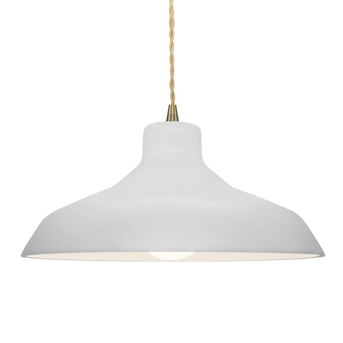 Justice Designs - CER-6265-BIS-ABRS-BEIG-TWST - One Light Pendant - Radiance - Bisque