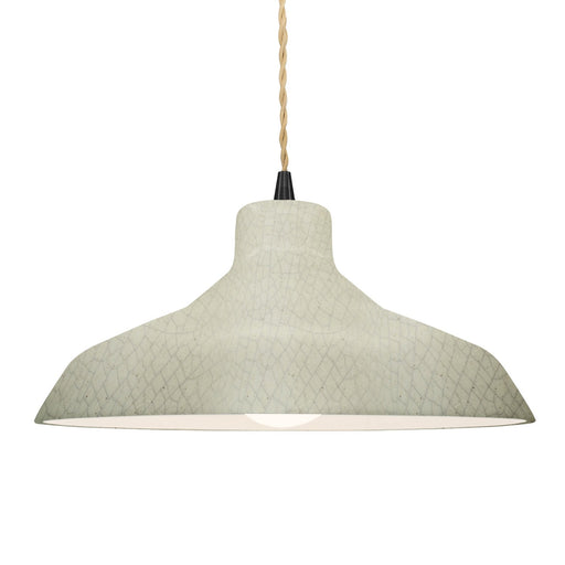 Radiance One Light Pendant Celadon Green Crackle