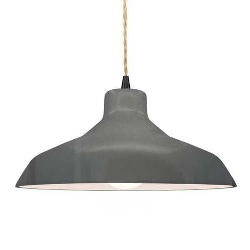 Radiance One Light Pendant Gloss Grey