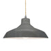 Justice Designs - CER-6265-GRY-NCKL-BEIG-TWST - One Light Pendant - Radiance - Gloss Grey
