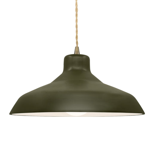 Radiance One Light Pendant Matte Green