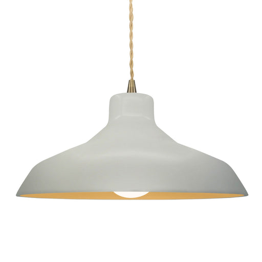 Radiance One Light Pendant Matte White w/ Champagne Gold