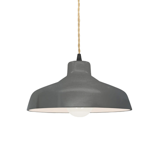 Radiance One Light Pendant Gloss Grey