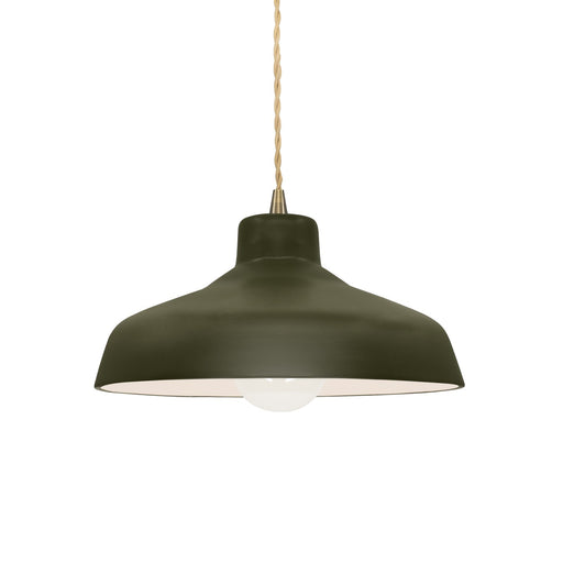 Radiance One Light Pendant Matte Green