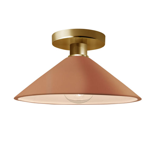Radiance One Light Semi-Flush Mount Adobe