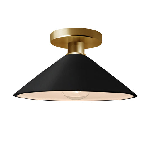 Radiance One Light Semi-Flush Mount Carbon - Matte Black