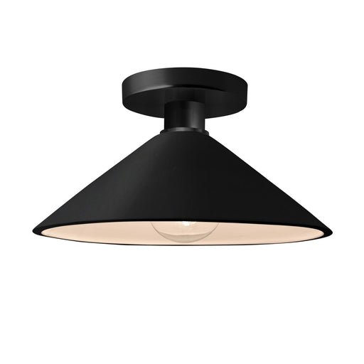 Radiance One Light Semi-Flush Mount Carbon - Matte Black