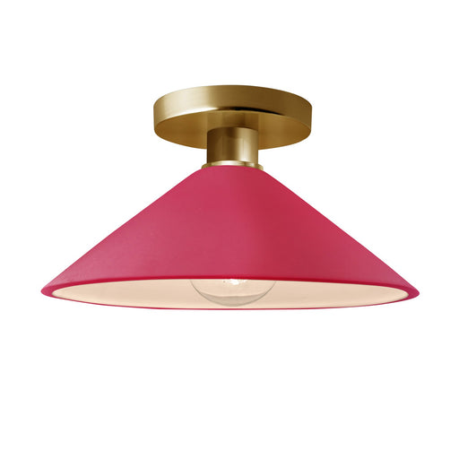 Radiance One Light Semi-Flush Mount Cerise