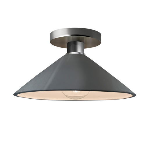 Radiance One Light Semi-Flush Mount Gloss Grey