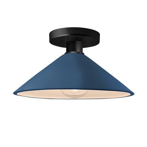 Radiance One Light Semi-Flush Mount Midnight Sky w/ Matte White
