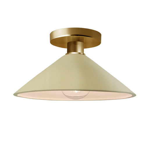 Radiance One Light Semi-Flush Mount Vanilla (Gloss)