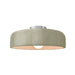 Justice Designs - CER-6343-CKC-NCKL - One Light Semi-Flush Mount - Radiance - Celadon Green Crackle