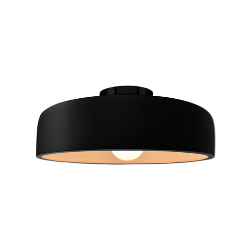 Radiance One Light Semi-Flush Mount Carbon - Matte Black