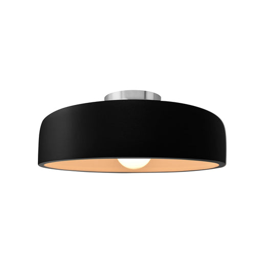 Radiance One Light Semi-Flush Mount Carbon - Matte Black