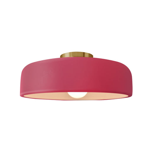 Radiance One Light Semi-Flush Mount Cerise