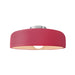 Justice Designs - CER-6343-CRSE-NCKL - One Light Semi-Flush Mount - Radiance - Cerise