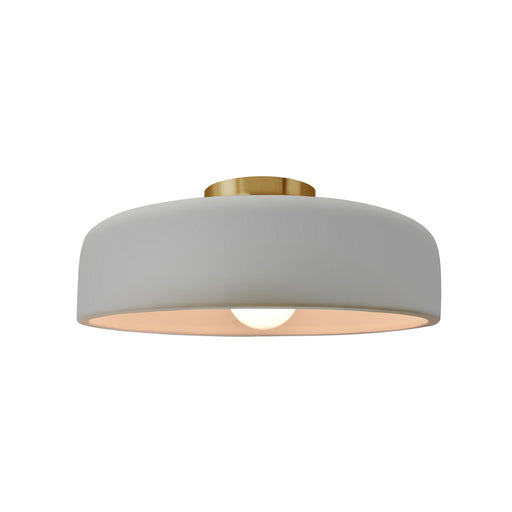 Radiance One Light Semi-Flush Mount Matte White