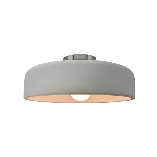 Radiance One Light Semi-Flush Mount Matte White