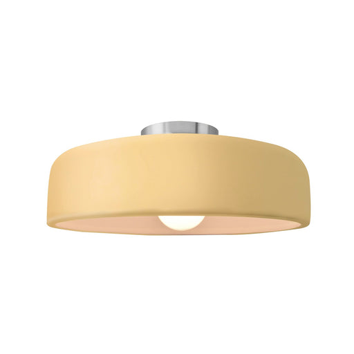 Radiance One Light Semi-Flush Mount Muted Yellow