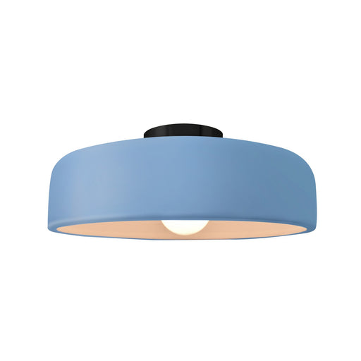 Radiance One Light Semi-Flush Mount Sky Blue