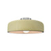 Justice Designs - CER-6343-VAN-NCKL - One Light Semi-Flush Mount - Radiance - Vanilla (Gloss)
