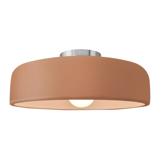 Radiance One Light Semi-Flush Mount Adobe