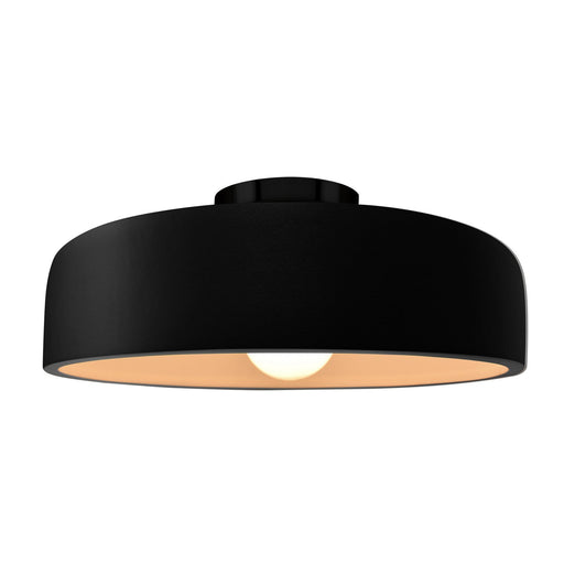 Radiance One Light Semi-Flush Mount Carbon - Matte Black