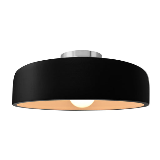 Radiance One Light Semi-Flush Mount Carbon - Matte Black