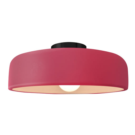 Radiance One Light Semi-Flush Mount Cerise
