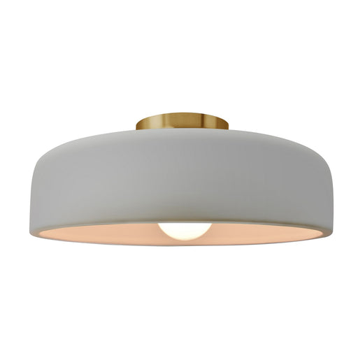 Radiance One Light Semi-Flush Mount Matte White