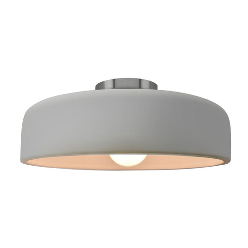 Radiance One Light Semi-Flush Mount Matte White