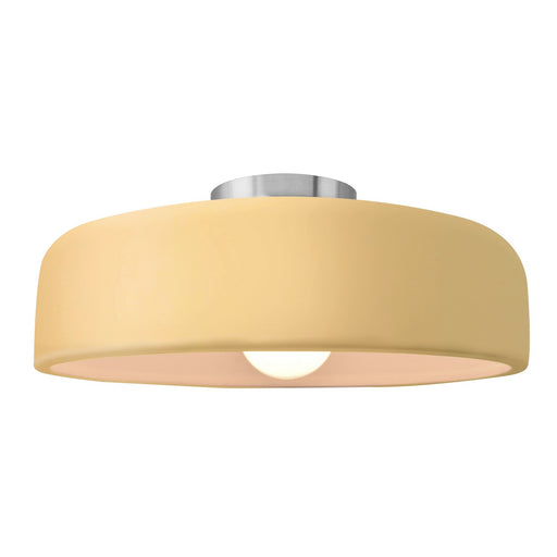Radiance One Light Semi-Flush Mount Muted Yellow